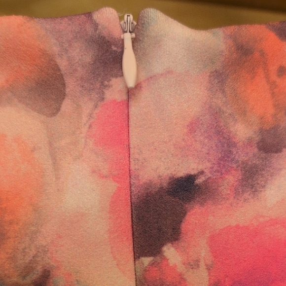 London Times Floral Midi Dress - Pink and Orange - Picture 4 of 10